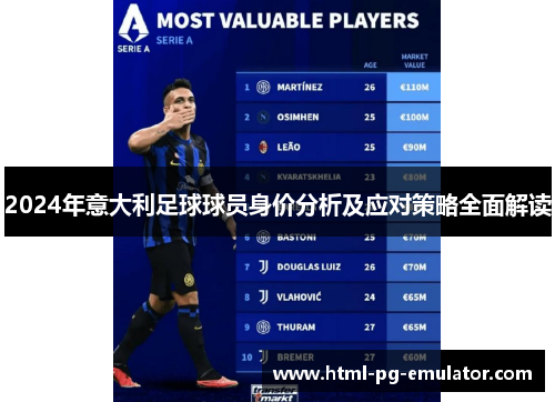 2024年意大利足球球员身价分析及应对策略全面解读 2024年意大利足球球员身价分析及应对策略全面解读