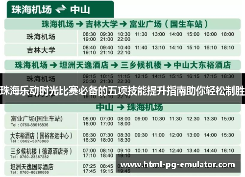 珠海乐动时光比赛必备的五项技能提升指南助你轻松制胜 珠海乐动时光比赛必备的五项技能提升指南助你轻松制胜