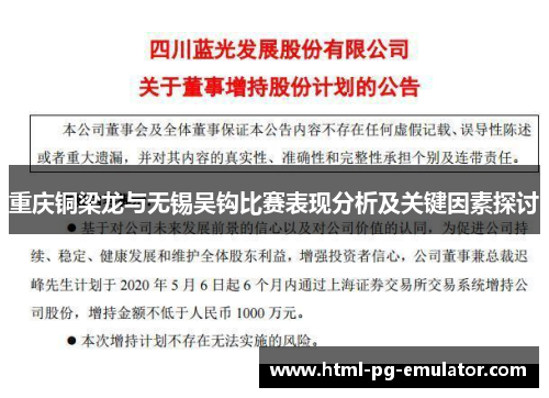 重庆铜梁龙与无锡吴钩比赛表现分析及关键因素探讨 重庆铜梁龙与无锡吴钩比赛表现分析及关键因素探讨