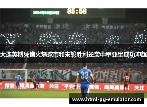 大连英博凭借火爆球市和末轮胜利逆袭中甲亚军成功冲超